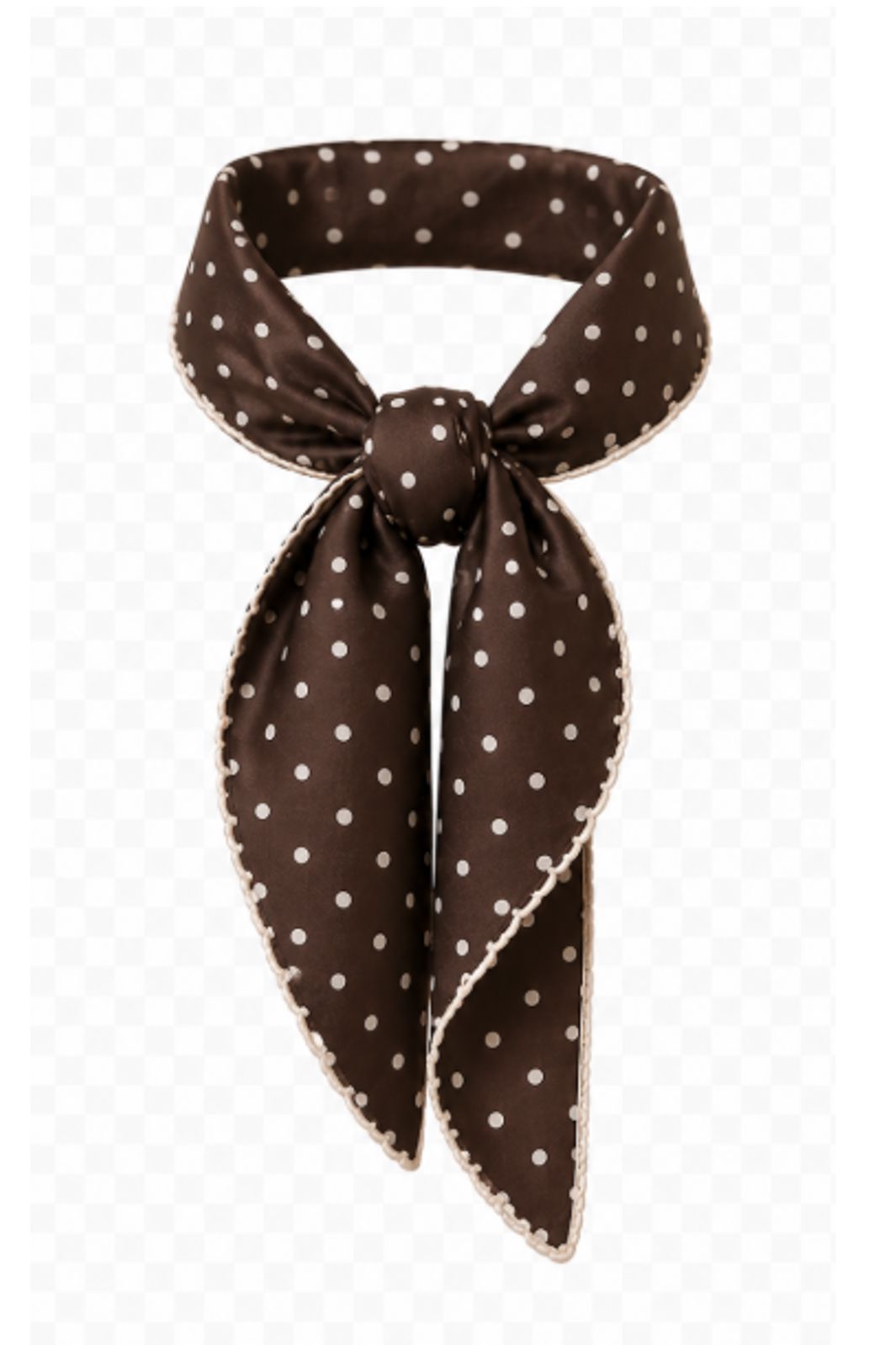 Only - Onlalice Dot Scarf - 5220828 Chocolate Martini Dot Creme