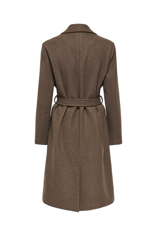 Only - Onlalvilda Wrap Coat - 5180321 Hot Fudge Melange