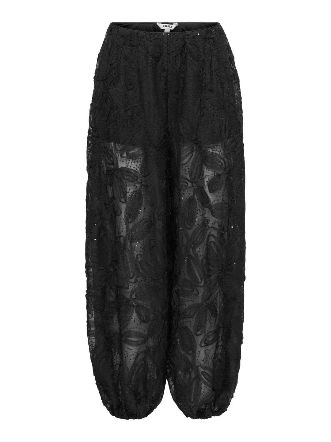 Only - Onlalvina Sequin Balloon Pants - 5135332 Black Bukser 