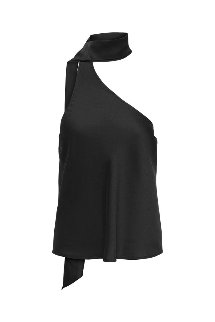 Only - Onlamara Chigo S/L Scarf Top - 5102293 Black
