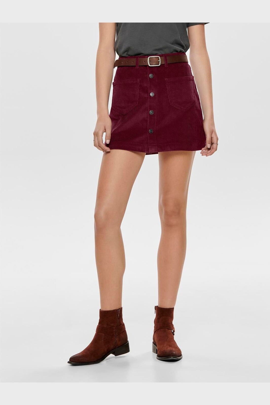 Only - Onlamazing Global Cord Skirt - 4803300 Tawny Port