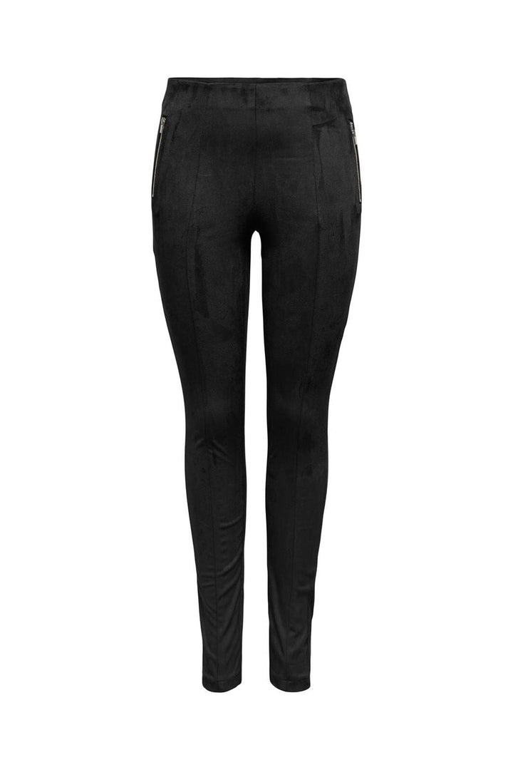 Only - Onlangali Life Zip Faux S Legging Cc - 4854117 Black