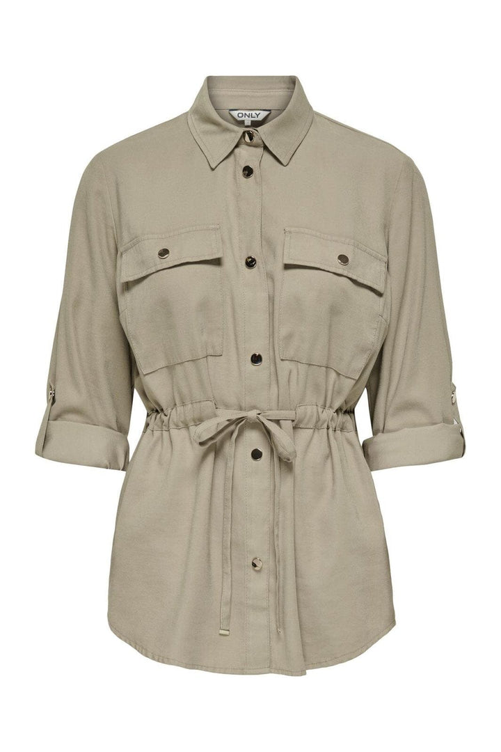 Only - Onlaris Life 4/5 Fem Cargo Jacket Cc - 4383044 Pure Cashmere