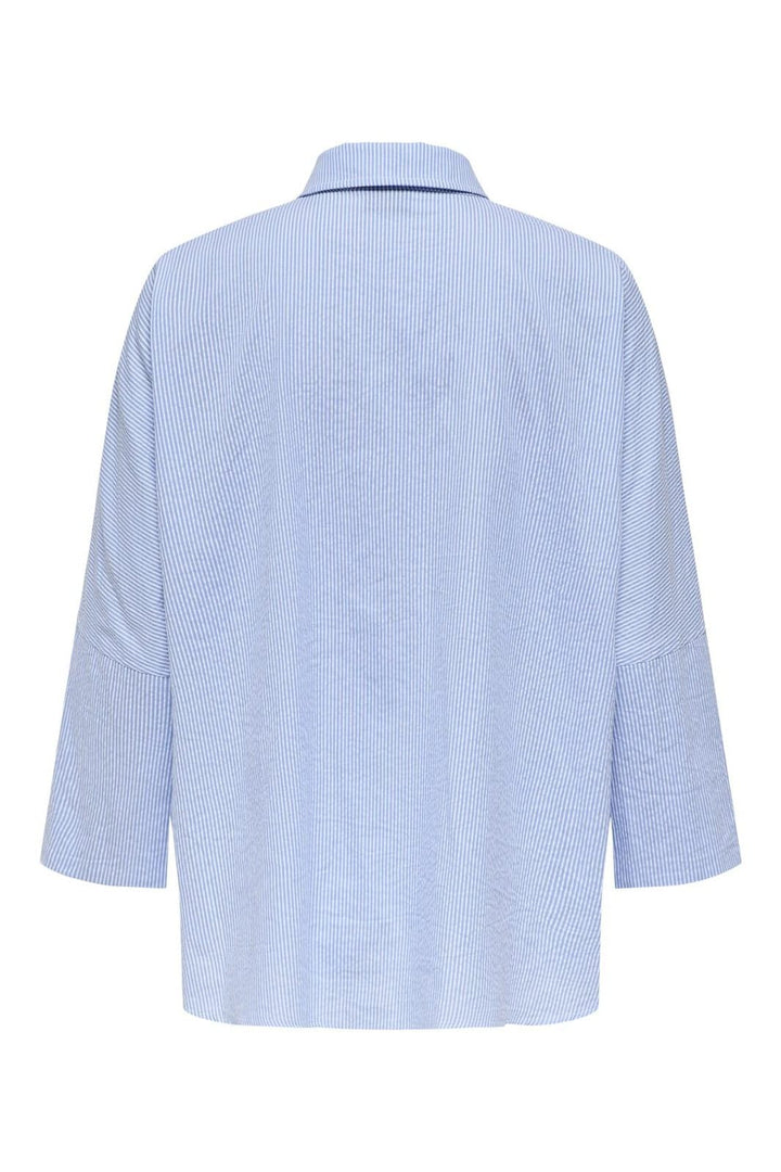 Only - Onlaugusta Shirt - 4745753 Cloud Dancer Blue Stripes