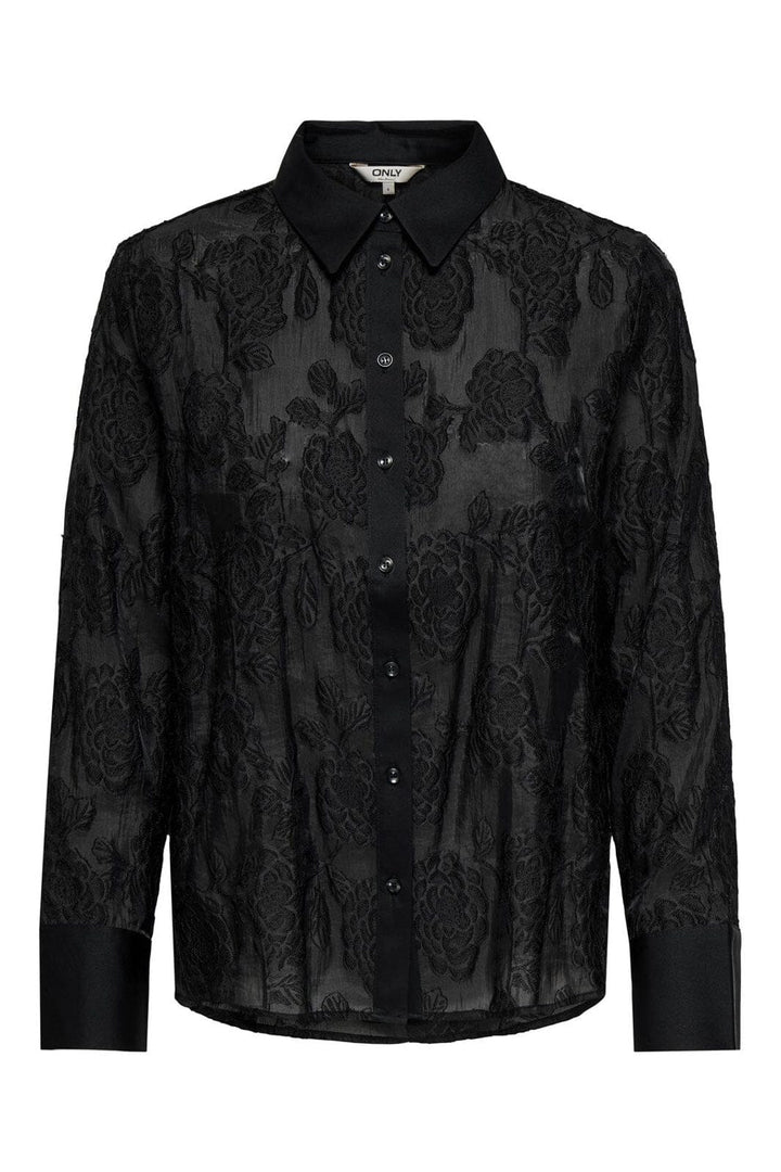 Only - Onlava Ls Shirt - 4824226 Black
