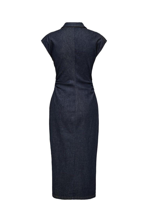 Only - Onlbabe Capsleeve Midi Dress Rinse - 4921304 Dark Blue Denim