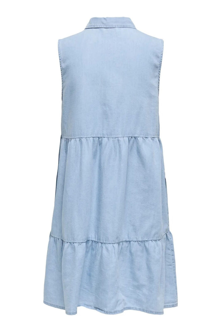 Only - Onlbea Siesta Sl Dress - 4720405 Light Blue Denim