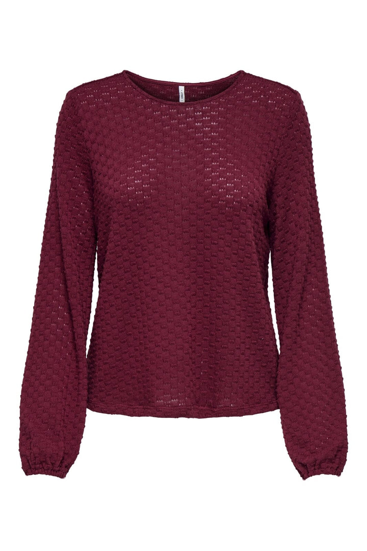 Only - Onlbelle Life L/S Top - 4839874 Cabernet