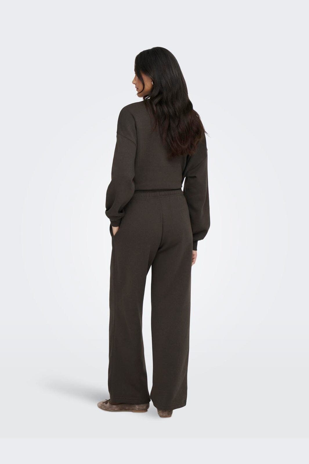 Only - Onlbest Straight Pant Swt - 4807803 Chocolate Torte