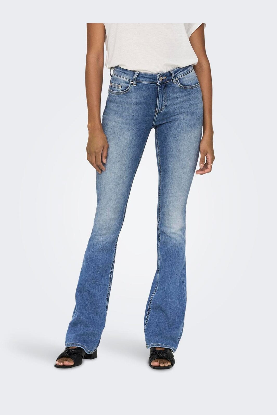 Only - Onlblush Mid Flared - 3776305 Light Blue Denim