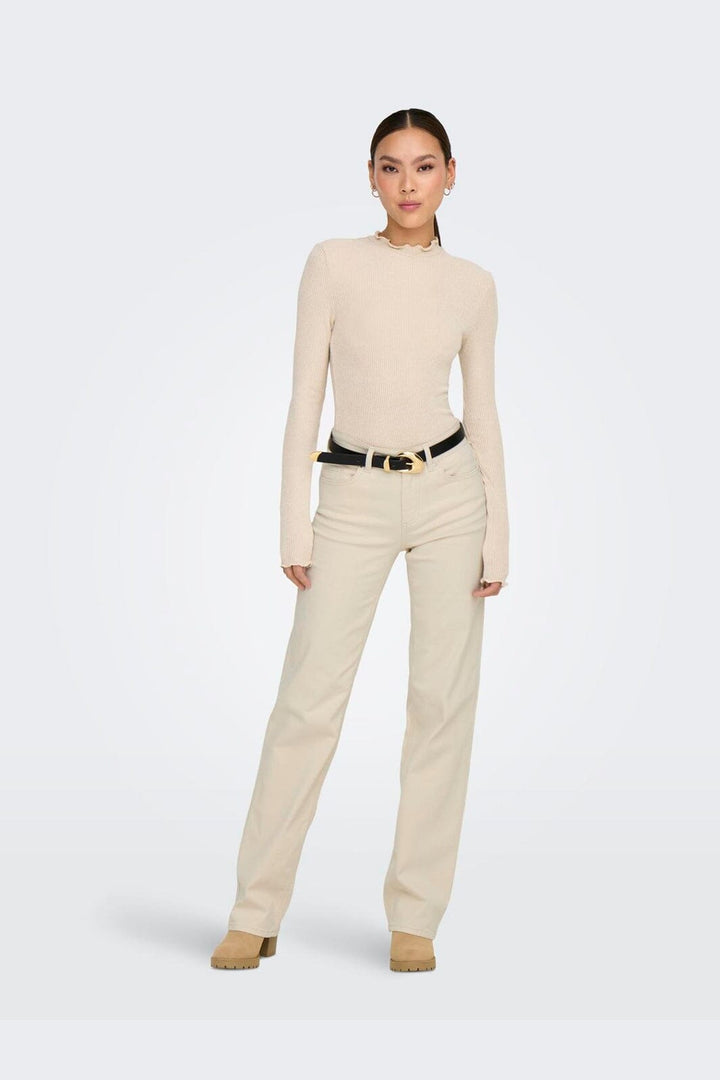 Only - Onlblush Mid Straight Dot - 4641414 Ecru