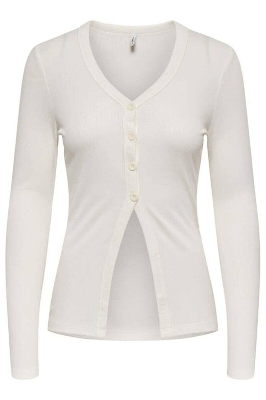 Only - Onlbora L/S Cardigan - 4956937 Cloud Dancer Cardigans 