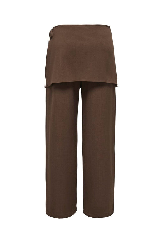 Only - Onlbretty Skirt Detail Trousers - 5125414 Chocolate Brown