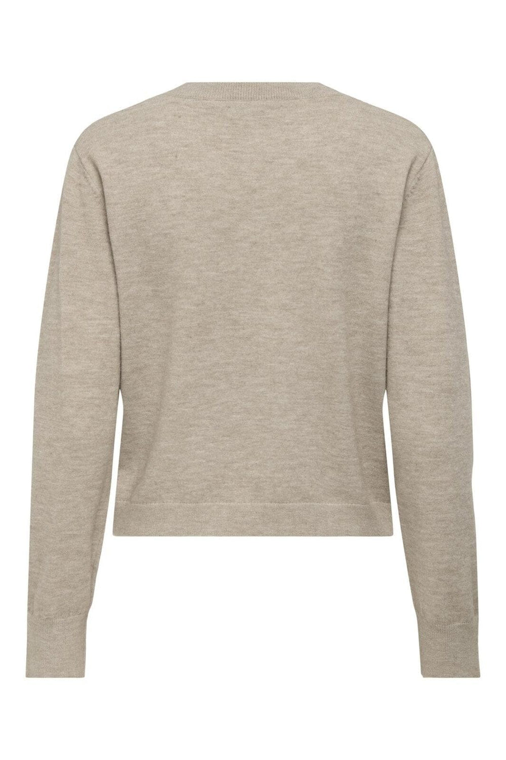 Only - Onlcamille Basic L/S Cardigan Knt - 4770074 Pumice Stone Melange