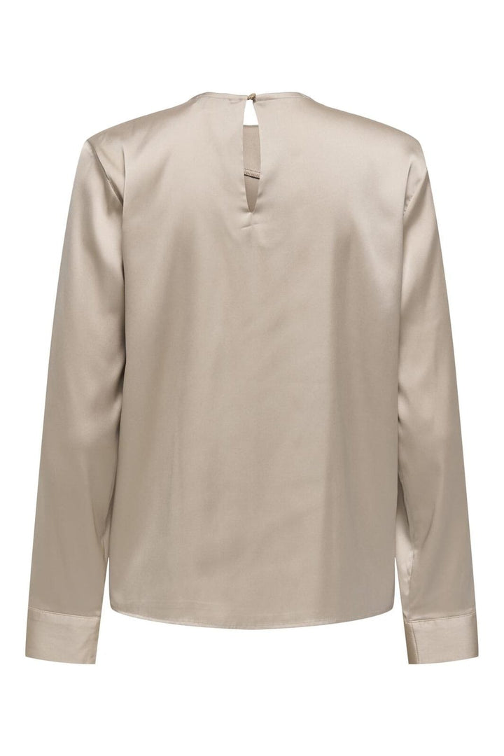 Only - Onlcamille Ls Satin Deatil Top - 4846250 String