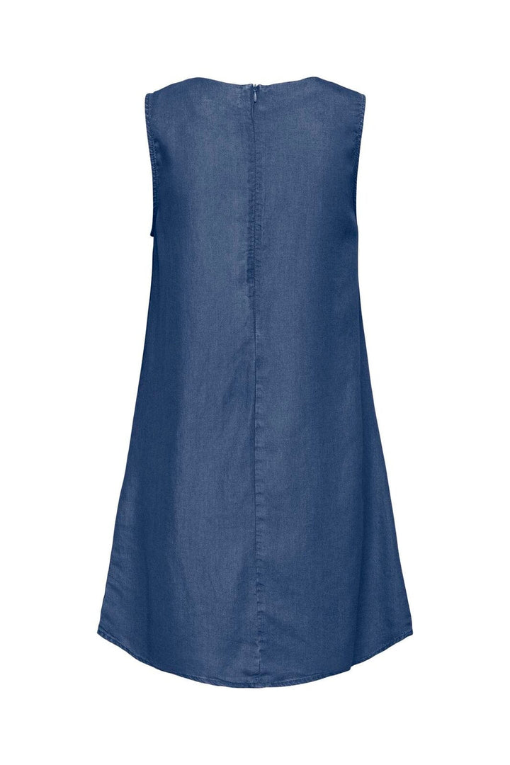 Only - Onlcharis Life Sl Short Dress Cc - 4977086 Dark Blue Denim