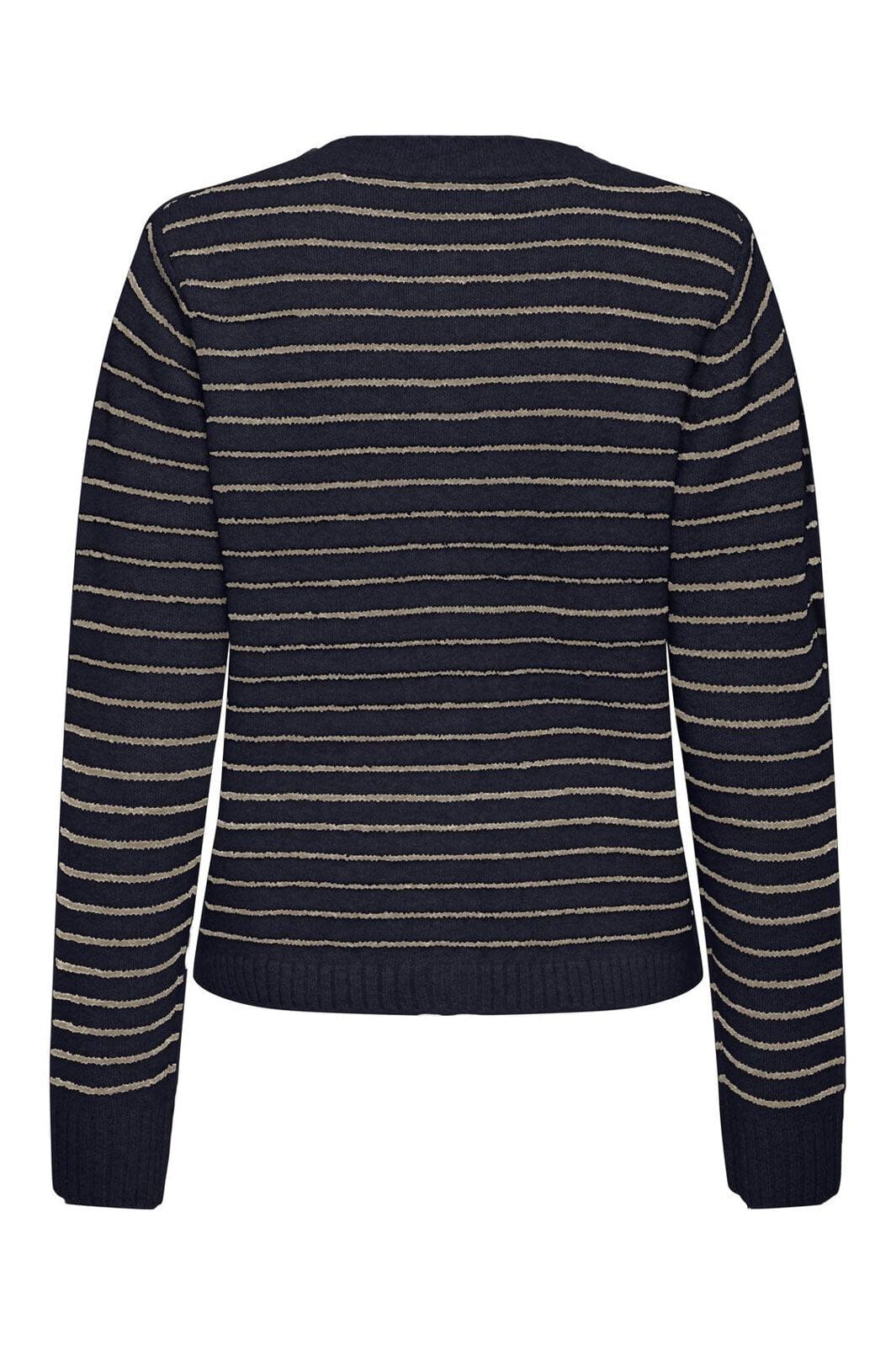 Only - Onlchester Life Ls Stripe Cardi Cc Knt - 4959096 Night Sky Humus/Mel/Silver Button