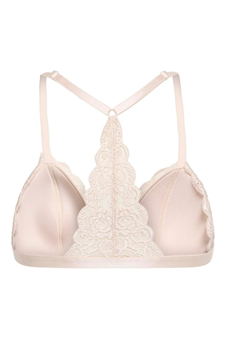 Only - Onlchloe Lace Padded Racer Bralette Acc - 4926062 Peach Taffy