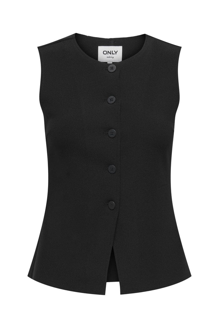 Only - Onlclever Life S/L Waistcoat Tlr - 4857639 Black