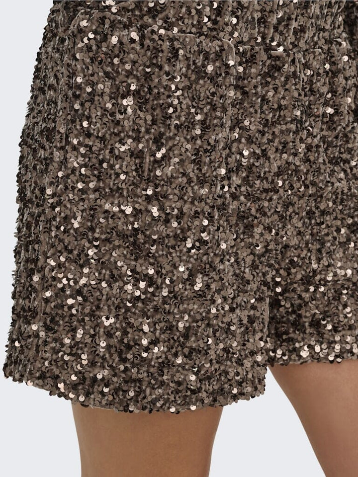 Only - Onlconfidence New Sequins Shorts - 4877624 Mountain Trail Mountain Trail Sequins Shorts 