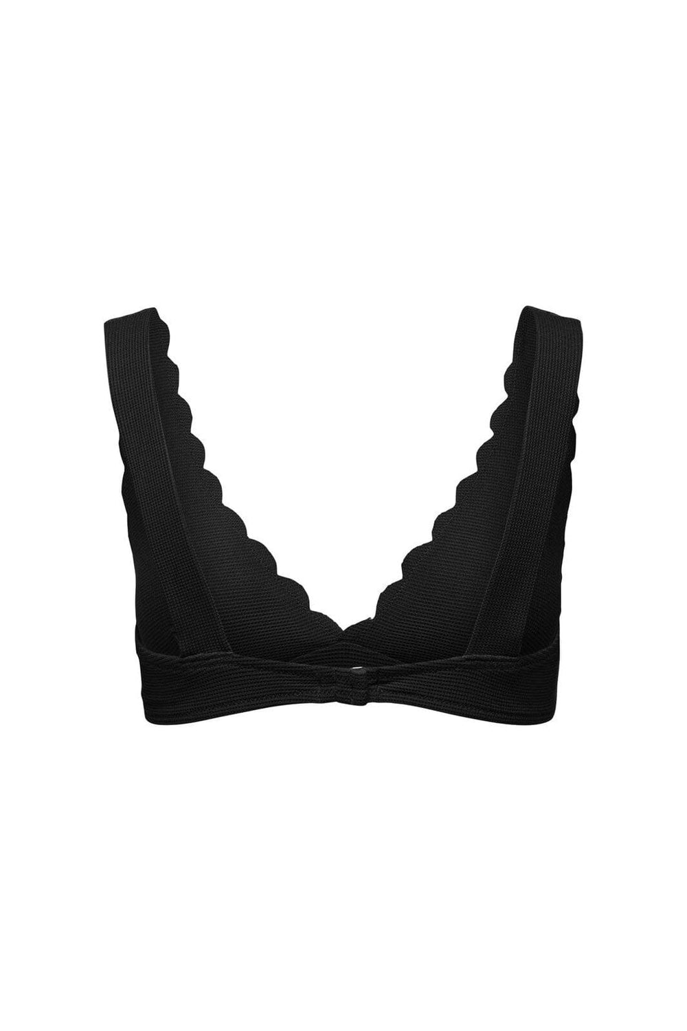 Only - Onldelphine Scallop Bikini Top Acc - 4686068 Black
