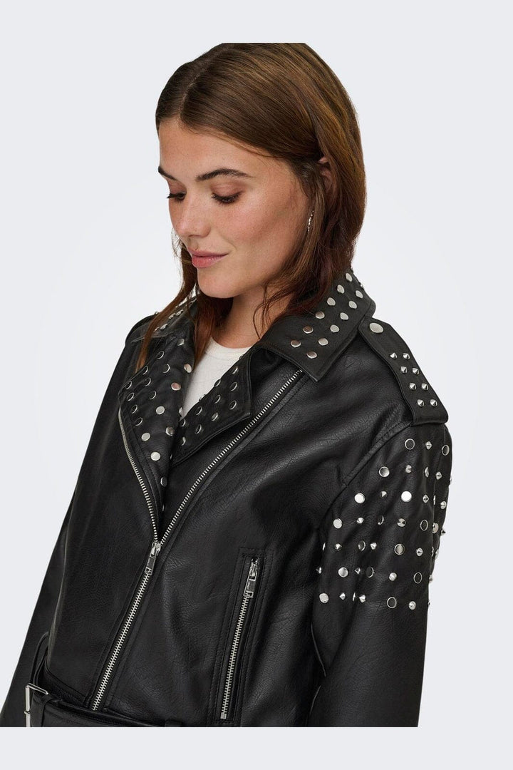 Only - Onldestiny Faux Leather Biker - 4467503 Black