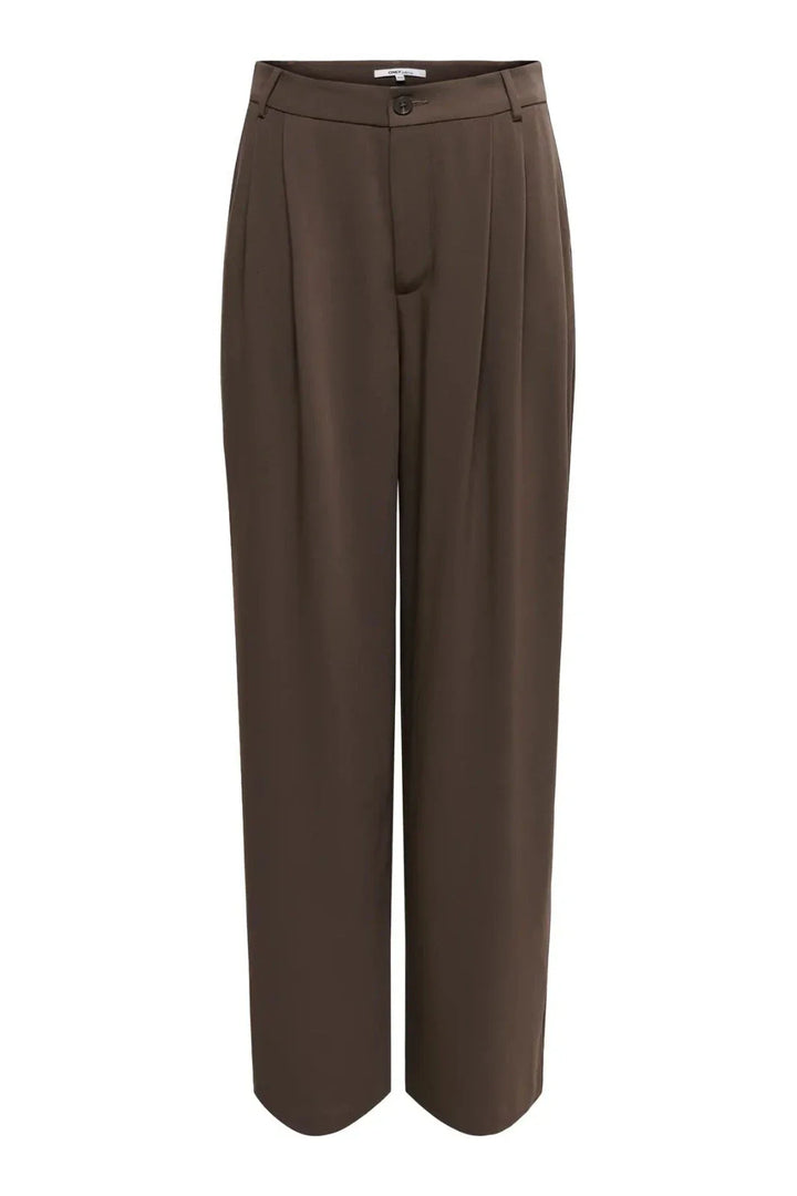 Only - Onldove Life Wide Pant Cc Tlr - 4911949 Chocolate Martini Bukser 