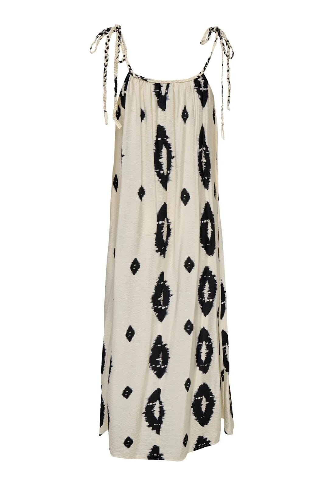 Only - Onlelanor Sl Braid Ankel Dress - 4772943 Cloud Dancer W Black