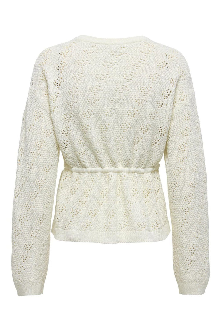 Only - Onlelke Life Ls Cardigan Cc Knt - 4976277 Birch Silver Heart Button