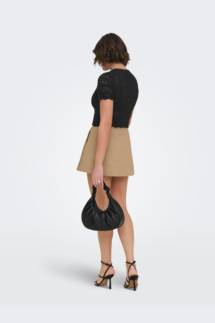 Only - Onlelke Life Ss Pearl Cardigan Cc Knt - 4981973 Black White Pearl