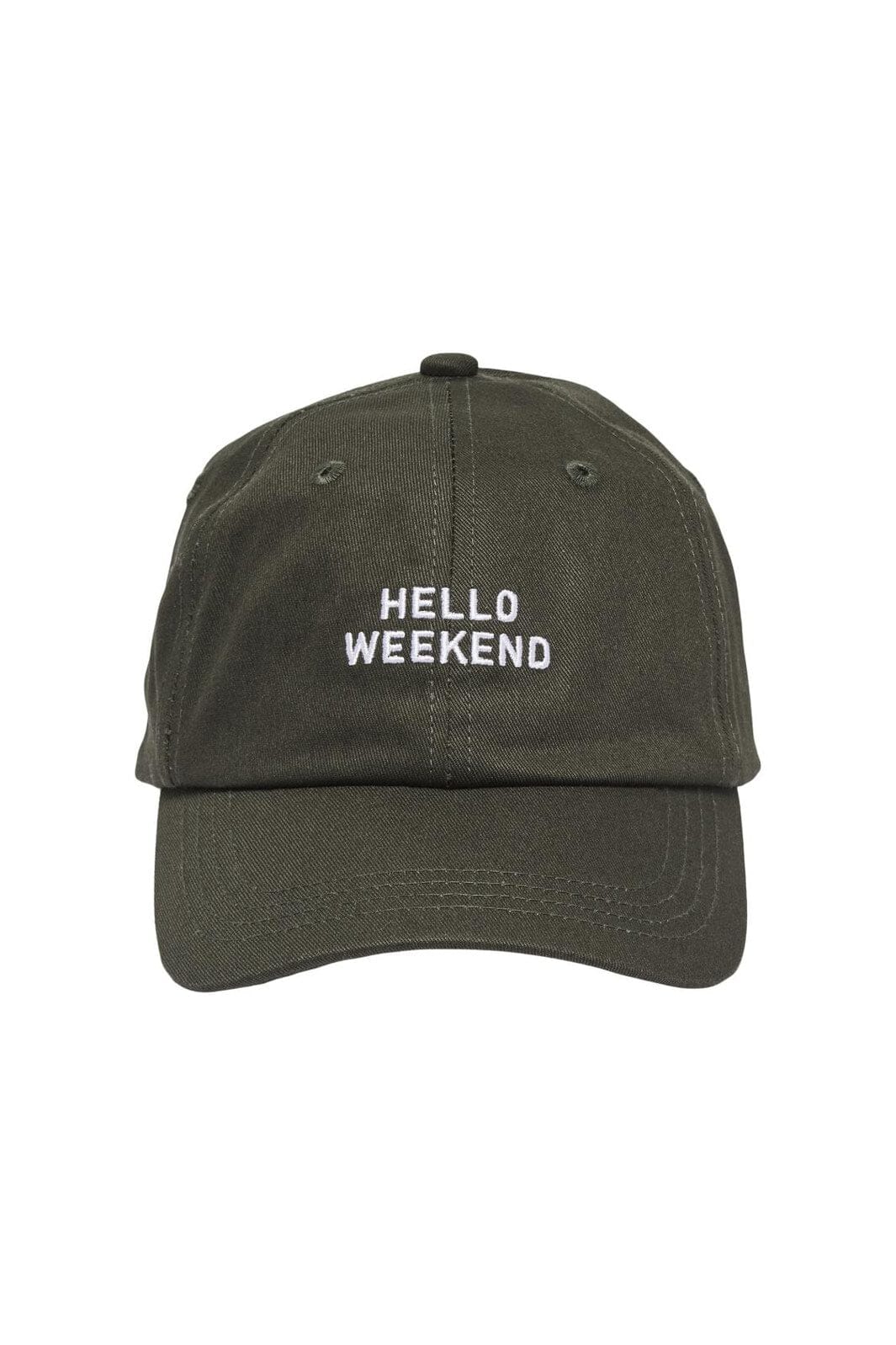 Only - Onlemmy Embroidered Cap Acc - 4957755 Seal Brown Hello Weekend