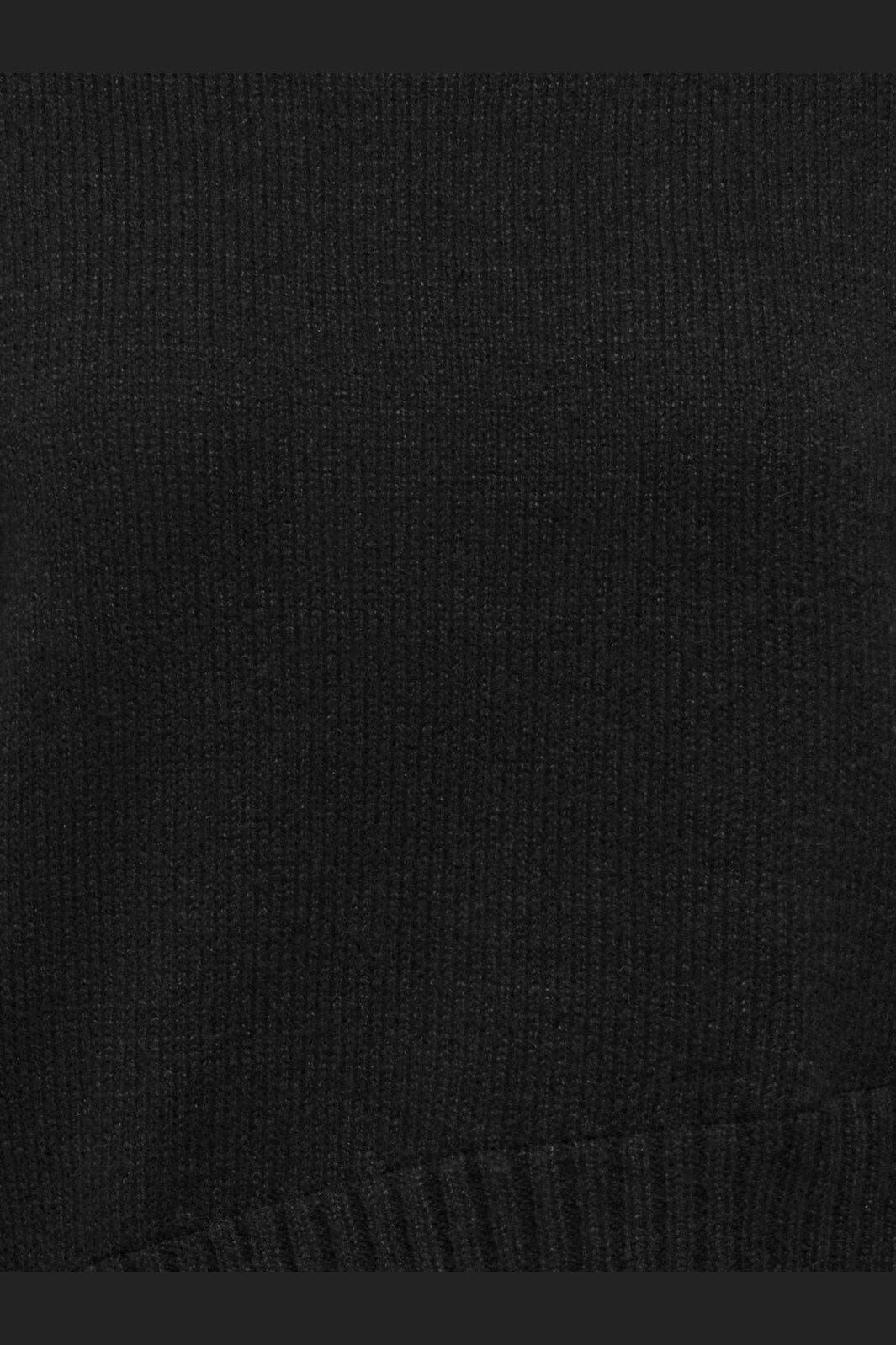 Only - Onlevie Ls Lace Mix O-Neck Knt - 5137519 Black Black Lace