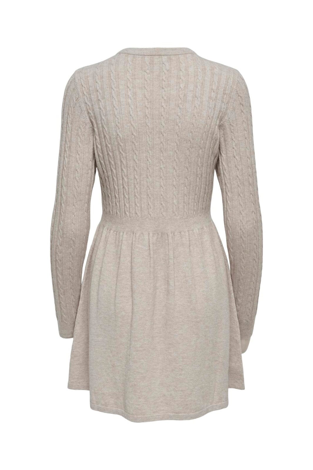 Only - Onlfia Life Ls Cable Dress Knt - 4338442 Weathered Teak Melange