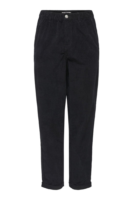 Only - Onlflora Ela Cord Carrot Pant - 4884687 Black Bukser 