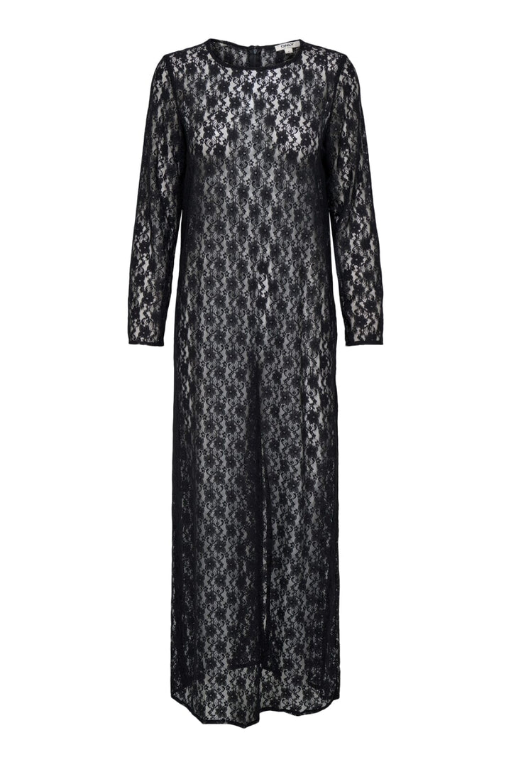 Only - Onlfrederikke Cali Life Ls Lace Dresswvn - 4855481 Black