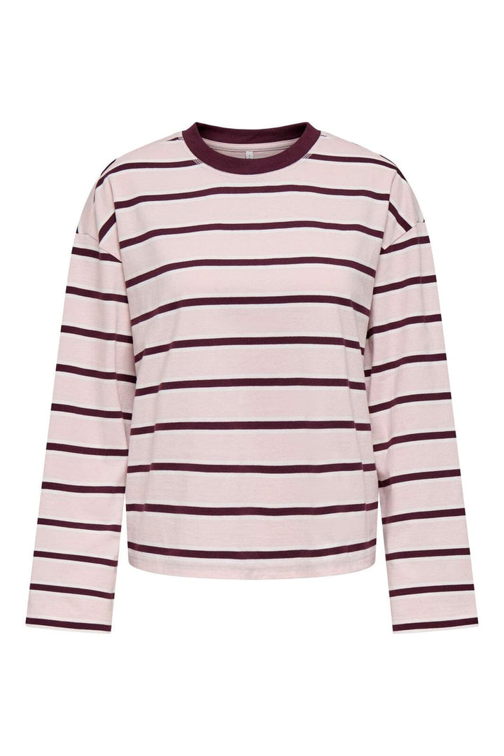 Only - Onlfreja L/S Stripe Top Cc - 5126939 Pale Lilac Freja Autumn (Fig)