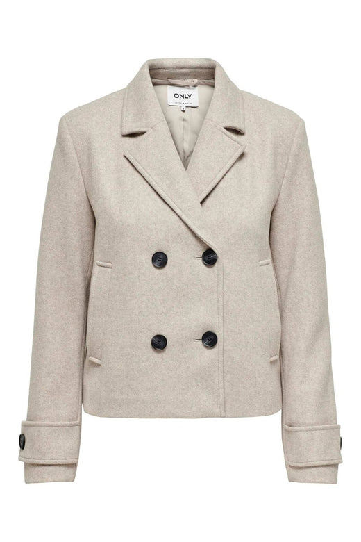 Only - Onlfreja Short Db Jacket - 4631449 Humus Melange