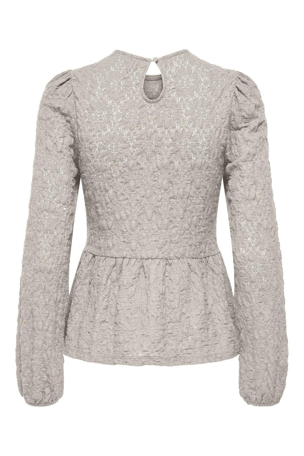 Only - Onlgiavanna L/S Peplum Top - 4957162 Pumice Stone