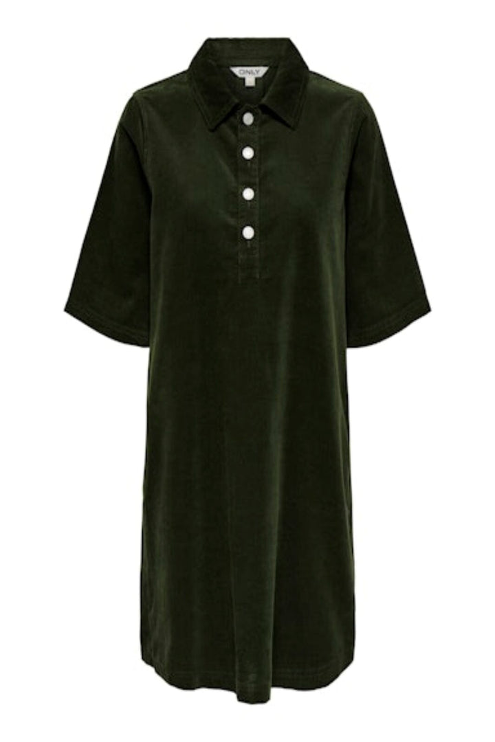 Only - Onlgry-Nessa S/S Cord Dress - 4892759 Rosin Kjoler 