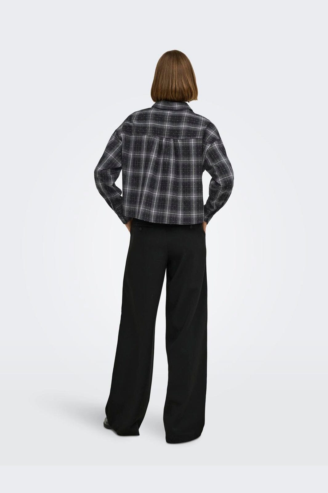 Only - Onlilston Ls Glitter Detail Shirt - 5116396 Black W. Embellishment