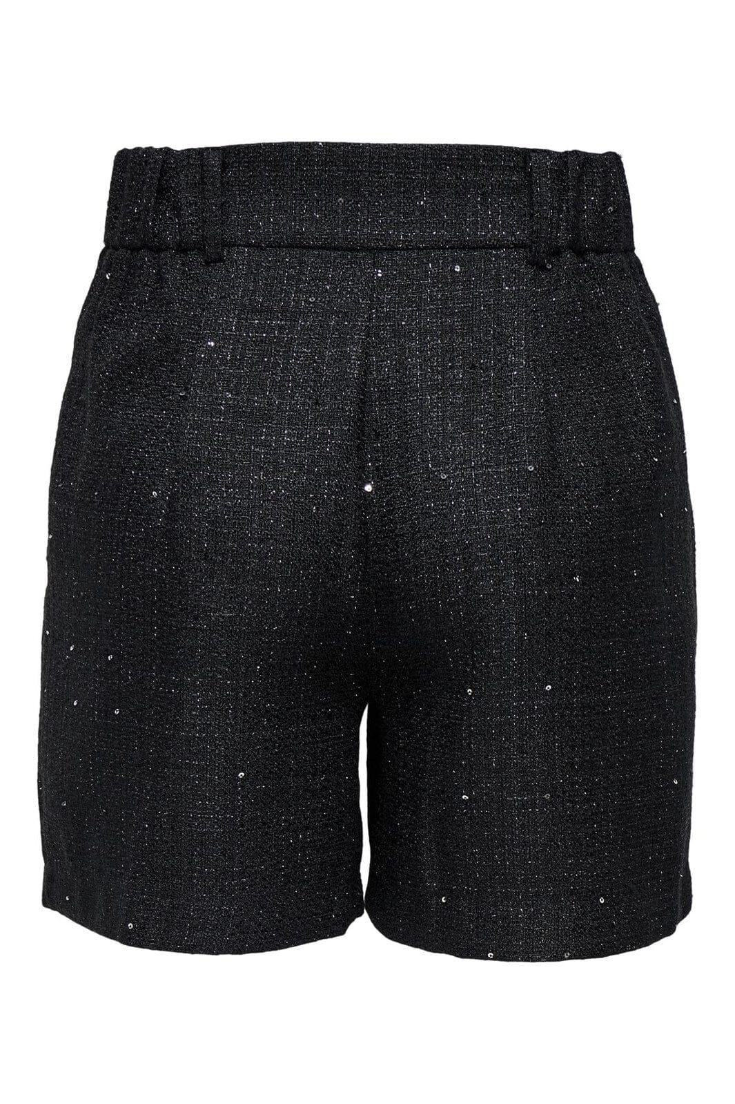 Only - Onlinda Life Sequin Boucle Shorts Tlr - 4857584 Black Sequin