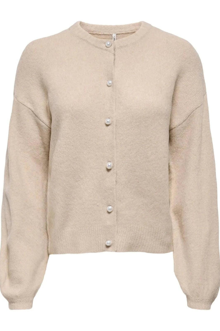Only - Onlisabella L/S Cardigan Knt - 4901813 Pumice Stone Melange Cardigans 
