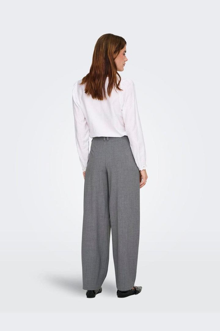 Only - Onlisadora Life Barrel Pant Tlr - 4945005 Medium Grey Melange