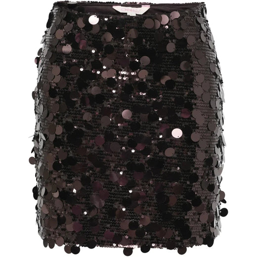 Only - Onljadel Sequins Skirt - 5158132 Coffee Bean W. Coffee Bean Sequins Nederdele 