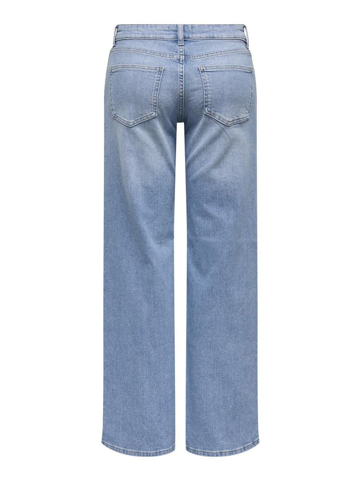Only - Onljudy-O Lw Wide Leg Tai433 - 4864655 Light Blue Denim Rg