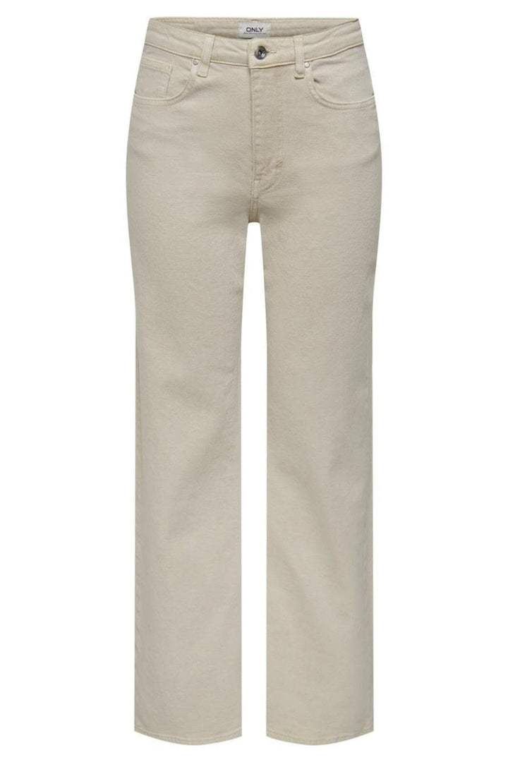 Only - Onljuicy Wide Leg Rea - 4168129 Ecru Jeans 