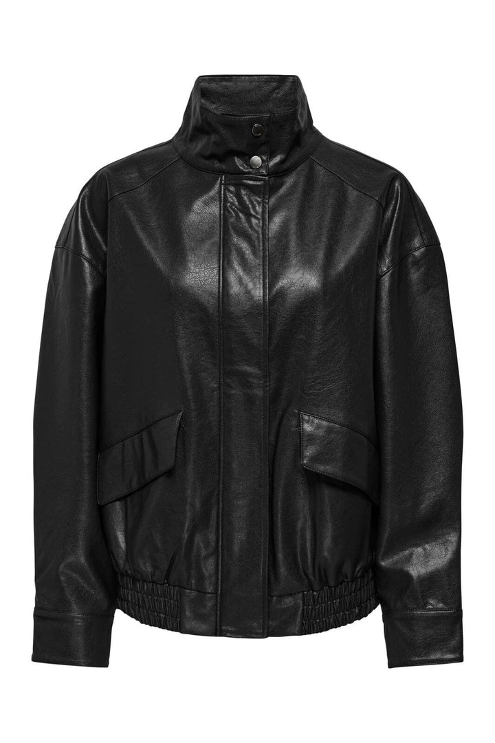 Only - Onljulia Faux Leather Ovz. Bomber - 5010255 Black