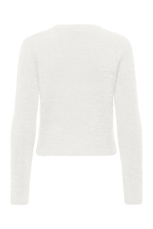Only - Onlkerry Piumo Ls O-Neck Cc Knt - 5100868 Cloud Dancer