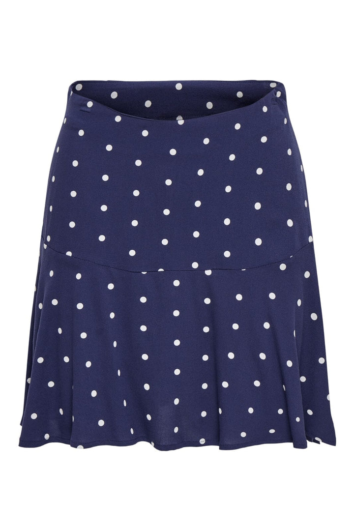 Only - Onlkeshav Short Skirt - 4991003 Patriot Blue Dots Nederdele 