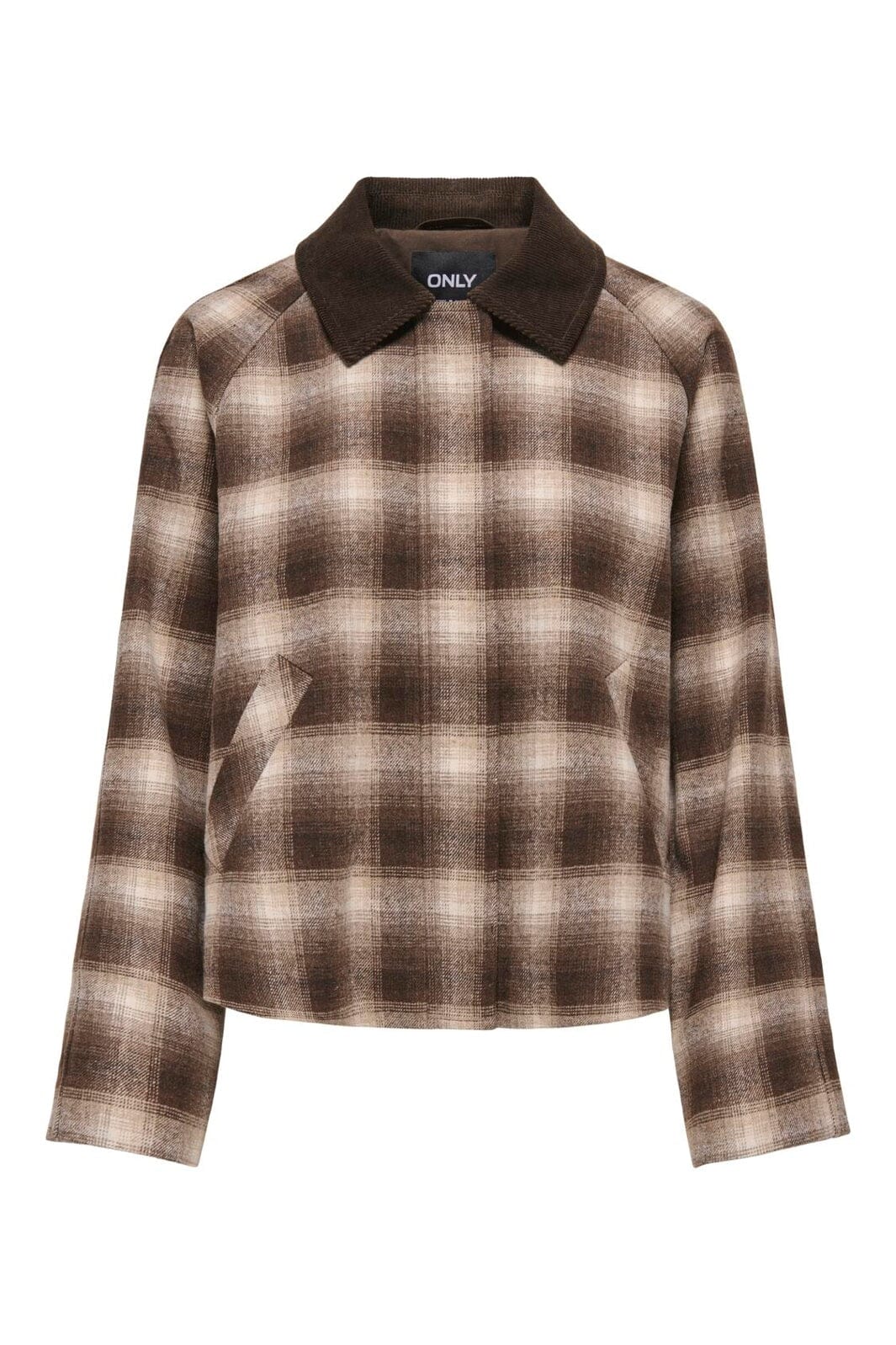 Only - Onlkine Checked Cord Jacket Cc - 5009421 Chocolate Martini
